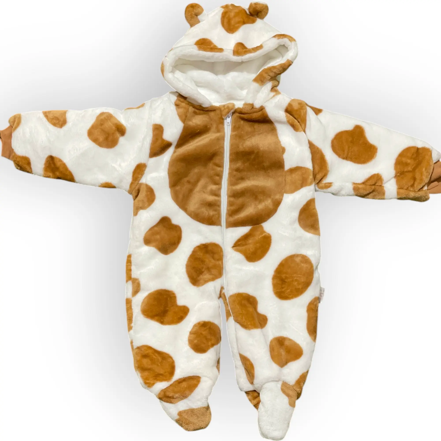 FLUFFY COW PLUSH BABY WARM FLEECE ROMPER - IMPORTED - Pyare Bachay