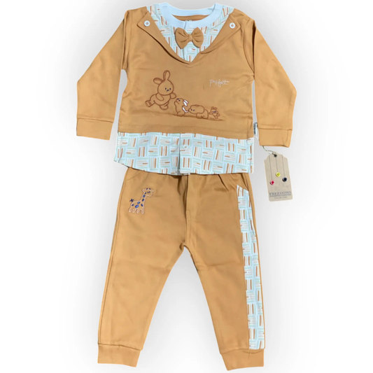 Perfect Bunny BowTie Set - 2 pcs - Pyare Bachay 