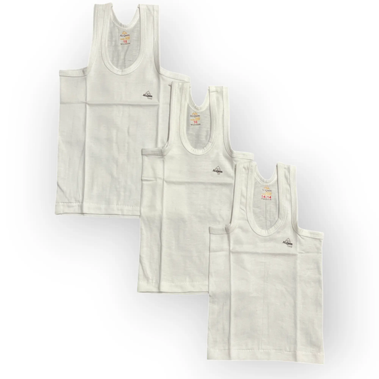 Pack of 3 Baby Cotton Vests - Pyare Bachay 