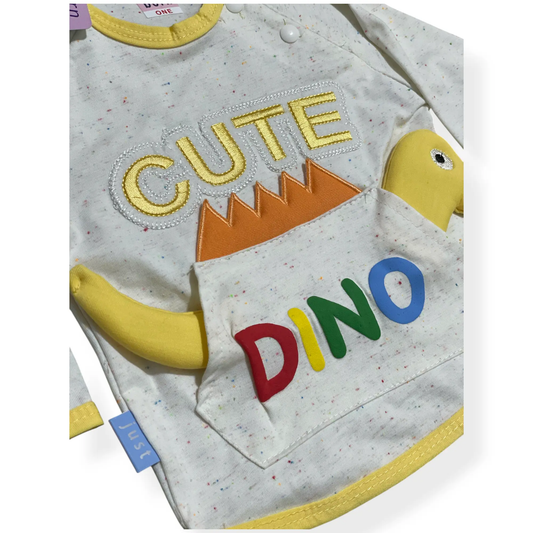 Cute Dino Baby Outfit Set - 3pcs - Pyare Bachay 
