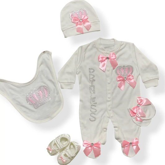 Princess Crown Newborn Starter Box - 5 pcs - Turkish Imported - Pyare Bachay 