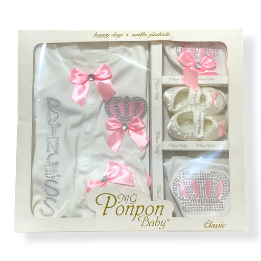 Princess Crown Newborn Starter Box - 5 pcs - Turkish Imported - Pyare Bachay 