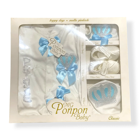 Prince Crown Newborn Starter Box - 5 pcs - Turkish Imported - Pyare Bachay 