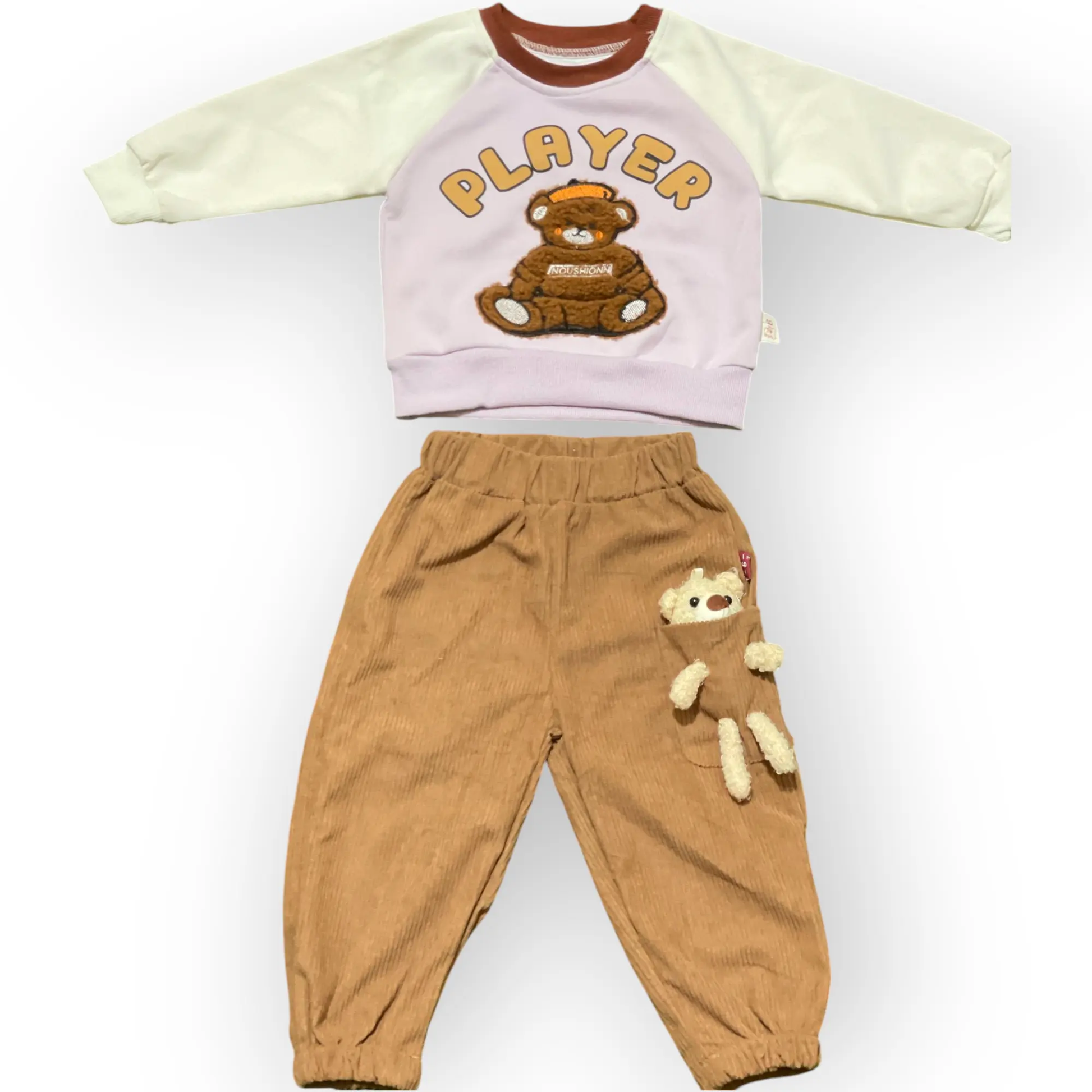 3D PLAYER BEAR JERSEY 2 PC SET - IMPORTED - Pyare Bachay 
