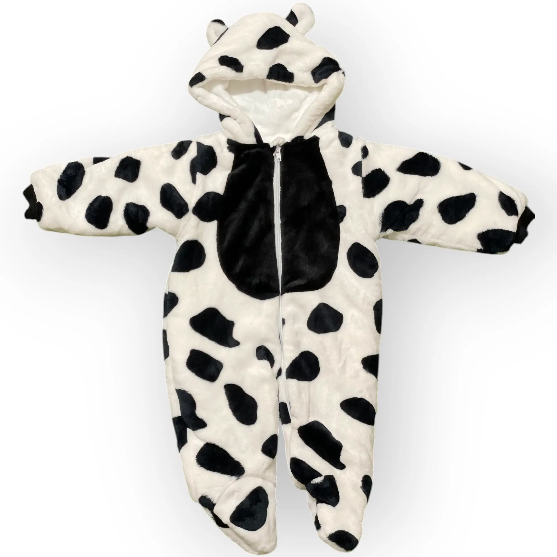 FLUFFY COW PLUSH BABY WARM FLEECE ROMPER - IMPORTED - Pyare Bachay 