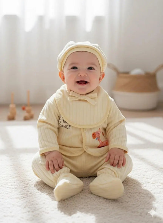 DINSING DANCE GIRAFFE WARM FLEECE SET – 5PCS - Pyare Bachay 