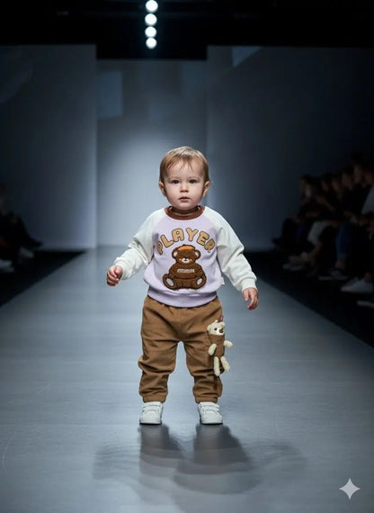 3D PLAYER BEAR JERSEY 2 PC SET - IMPORTED - Pyare Bachay 