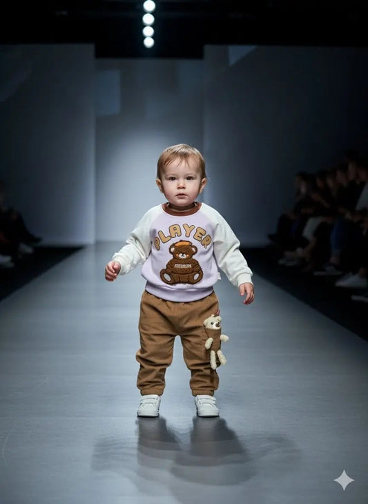 3D PLAYER BEAR JERSEY 2 PC SET - IMPORTED - Pyare Bachay 